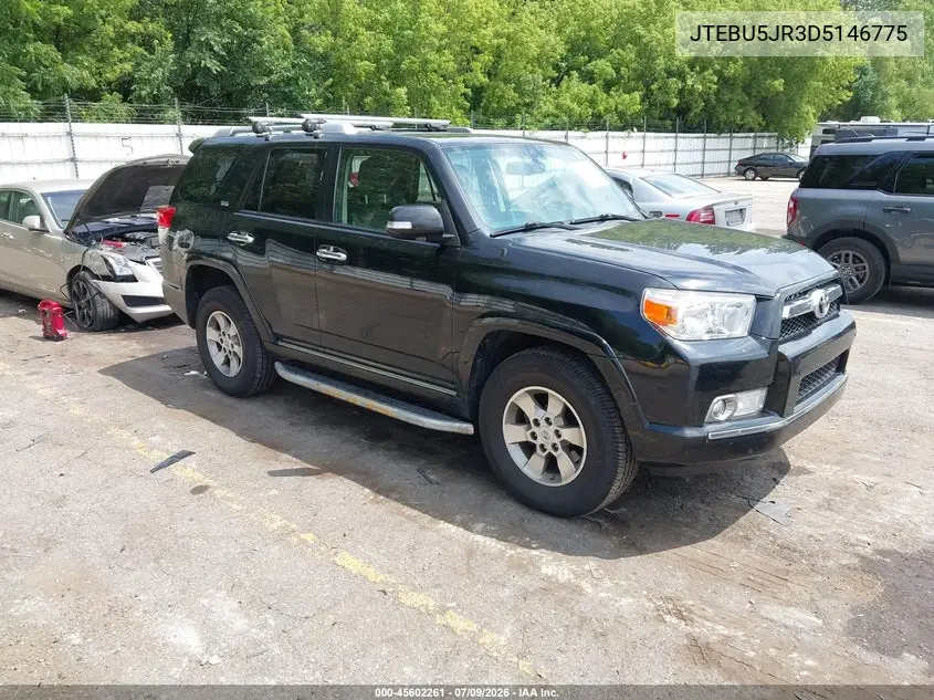 2013 Toyota 4Runner Sr5 VIN: JTEBU5JR3D5146775 Lot: 45602261