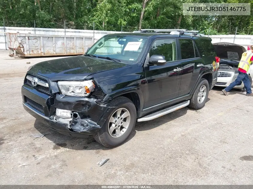 2013 Toyota 4Runner Sr5 VIN: JTEBU5JR3D5146775 Lot: 45602261