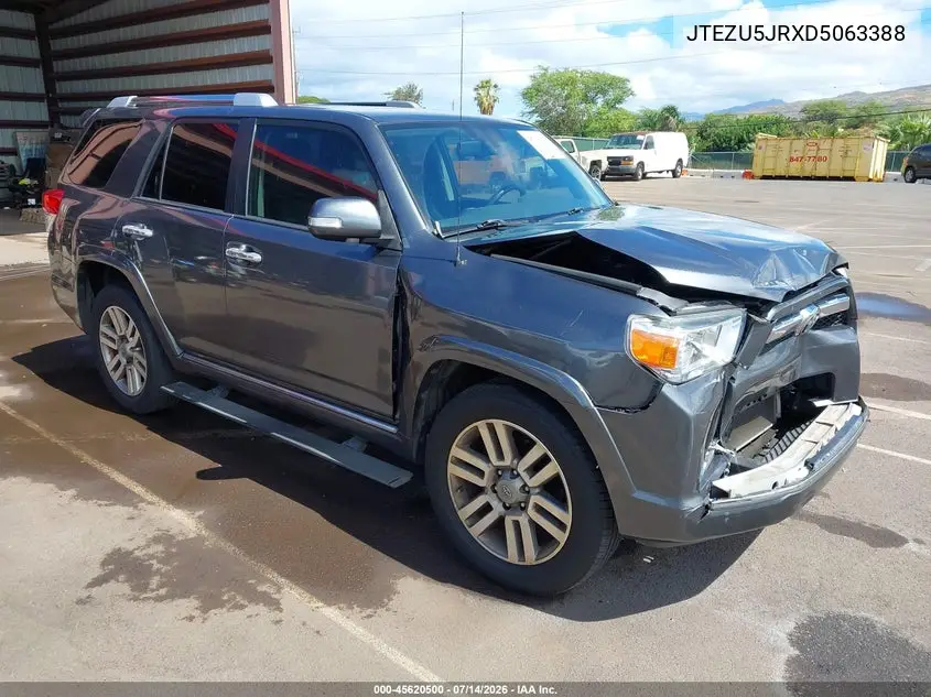 2013 Toyota 4Runner Limited/Sr5 VIN: JTEZU5JRXD5063388 Lot: 45620500
