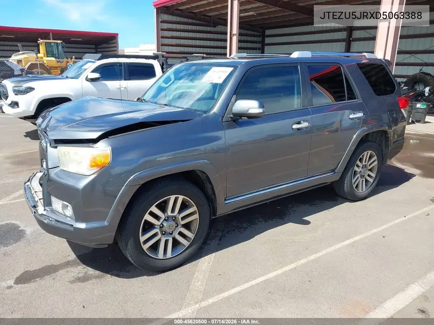 2013 Toyota 4Runner Limited/Sr5 VIN: JTEZU5JRXD5063388 Lot: 45620500
