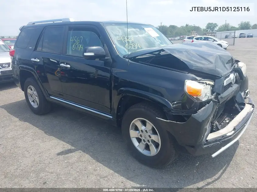 2013 Toyota 4Runner Sr5 VIN: JTEBU5JR1D5125116 Lot: 45670794