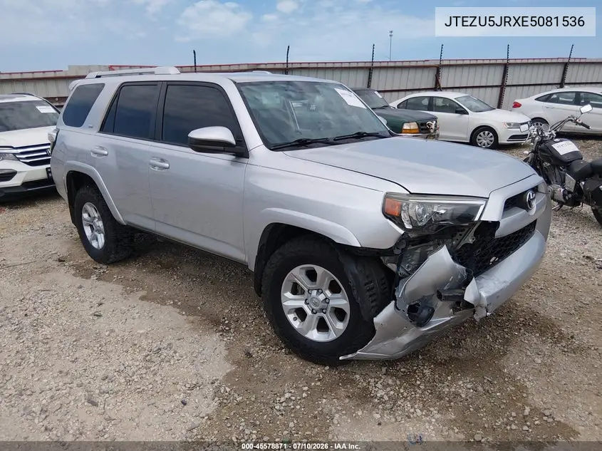 2014 Toyota 4Runner Sr5 VIN: JTEZU5JRXE5081536 Lot: 45578871
