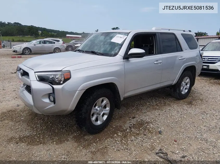 2014 Toyota 4Runner Sr5 VIN: JTEZU5JRXE5081536 Lot: 45578871