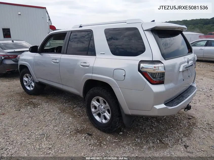 2014 Toyota 4Runner Sr5 VIN: JTEZU5JRXE5081536 Lot: 45578871