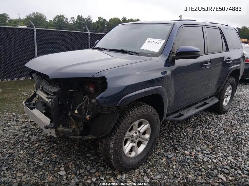 2014 Toyota 4Runner Sr5 VIN: JTEZU5JR7E5074883 Lot: 45579107