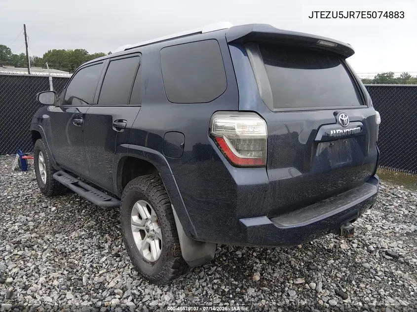 2014 Toyota 4Runner Sr5 VIN: JTEZU5JR7E5074883 Lot: 45579107