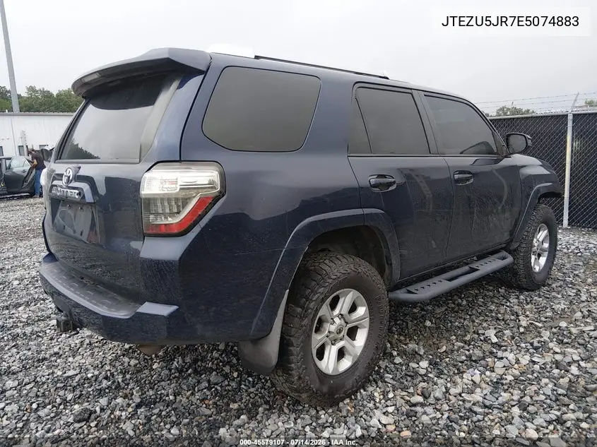 2014 Toyota 4Runner Sr5 VIN: JTEZU5JR7E5074883 Lot: 45579107