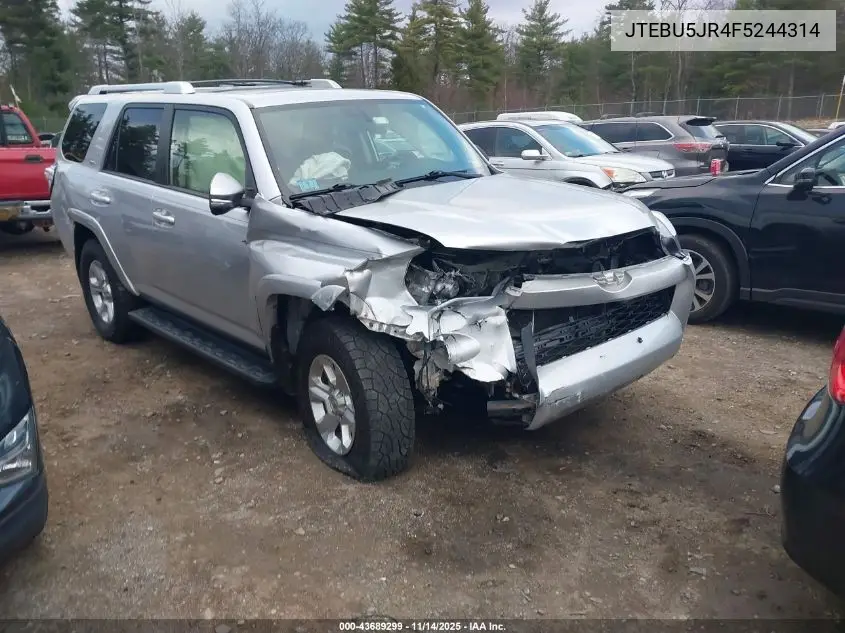 JTEBU5JR4F5244314 2015 Toyota 4Runner Sr5 Premium