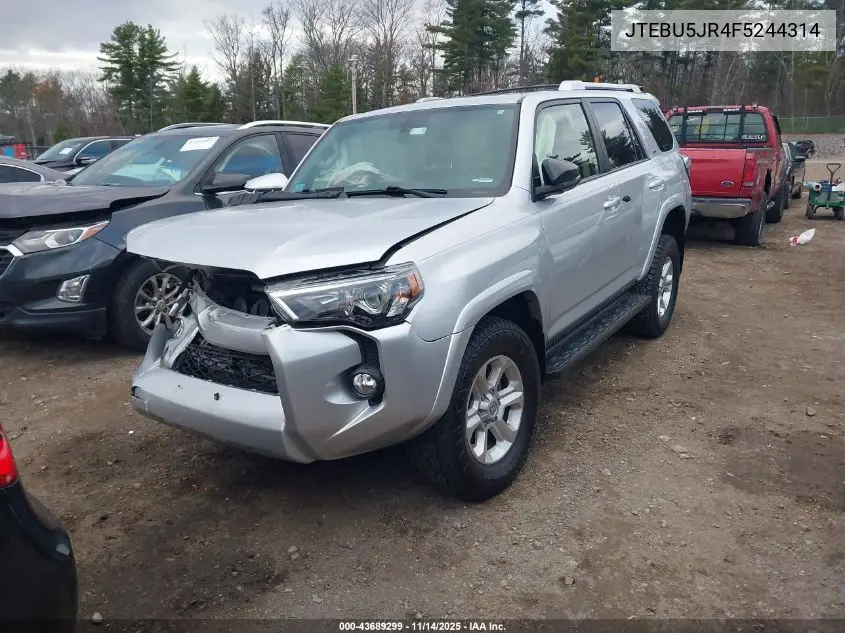 JTEBU5JR4F5244314 2015 Toyota 4Runner Sr5 Premium