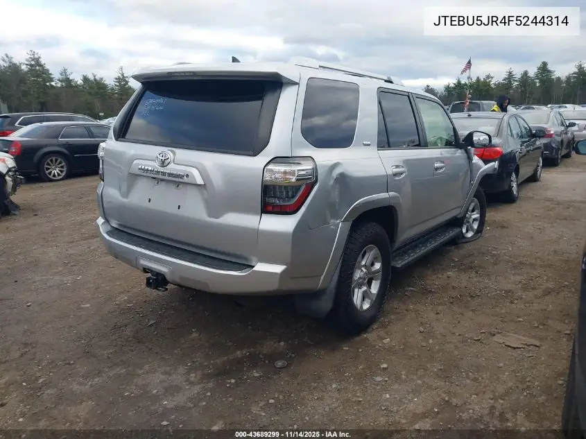 JTEBU5JR4F5244314 2015 Toyota 4Runner Sr5 Premium