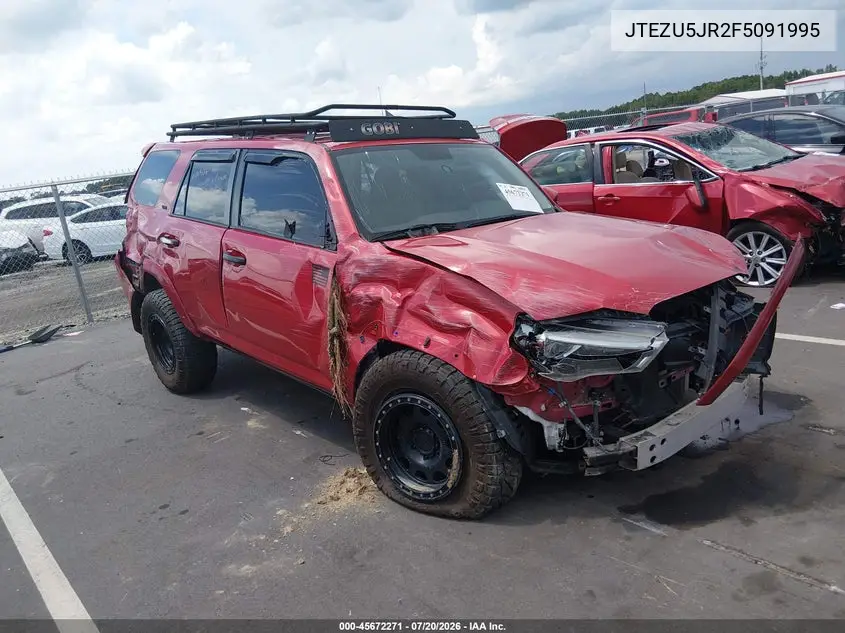2015 Toyota 4Runner Sr5 VIN: JTEZU5JR2F5091995 Lot: 45672271