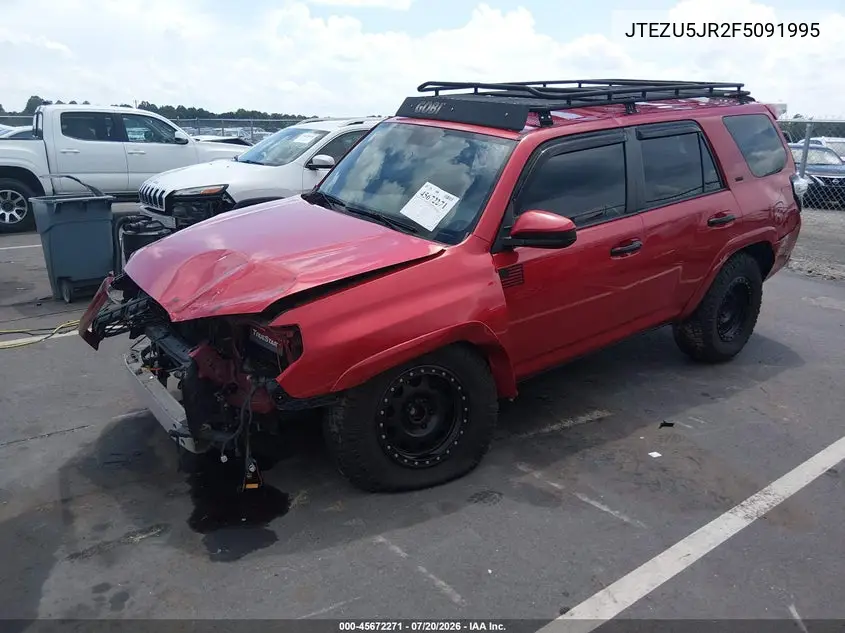 2015 Toyota 4Runner Sr5 VIN: JTEZU5JR2F5091995 Lot: 45672271