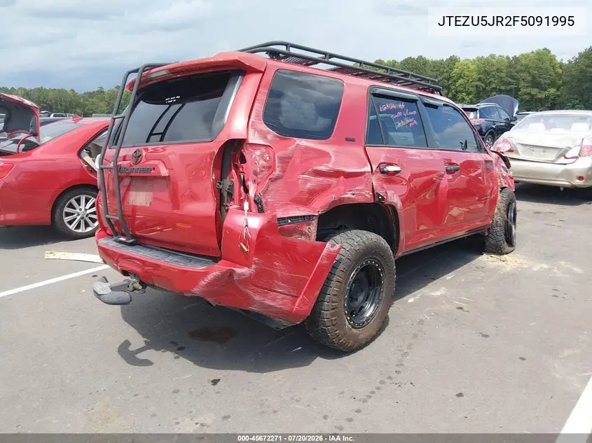 2015 Toyota 4Runner Sr5 VIN: JTEZU5JR2F5091995 Lot: 45672271
