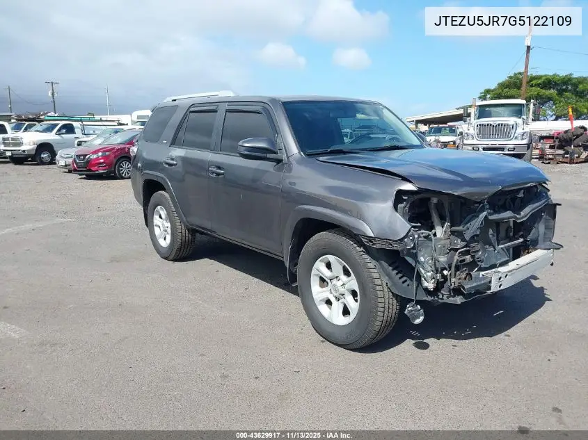 JTEZU5JR7G5122109 2016 Toyota 4Runner Sr5