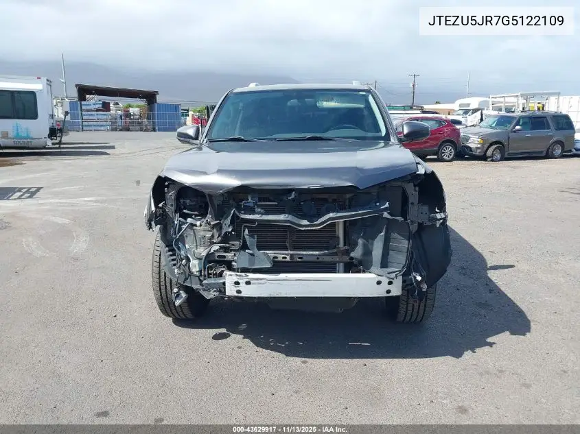 JTEZU5JR7G5122109 2016 Toyota 4Runner Sr5