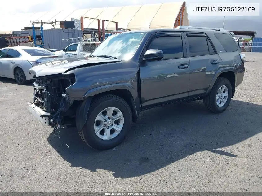 JTEZU5JR7G5122109 2016 Toyota 4Runner Sr5