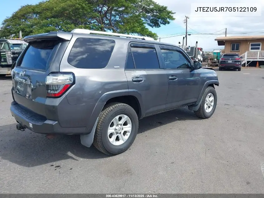 JTEZU5JR7G5122109 2016 Toyota 4Runner Sr5