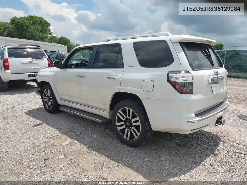 2016 Toyota 4Runner Limited VIN: JTEZU5JR8G5129084 Lot: 45517862