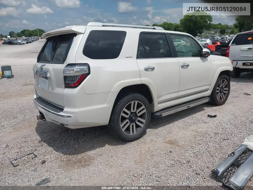 2016 Toyota 4Runner Limited VIN: JTEZU5JR8G5129084 Lot: 45517862