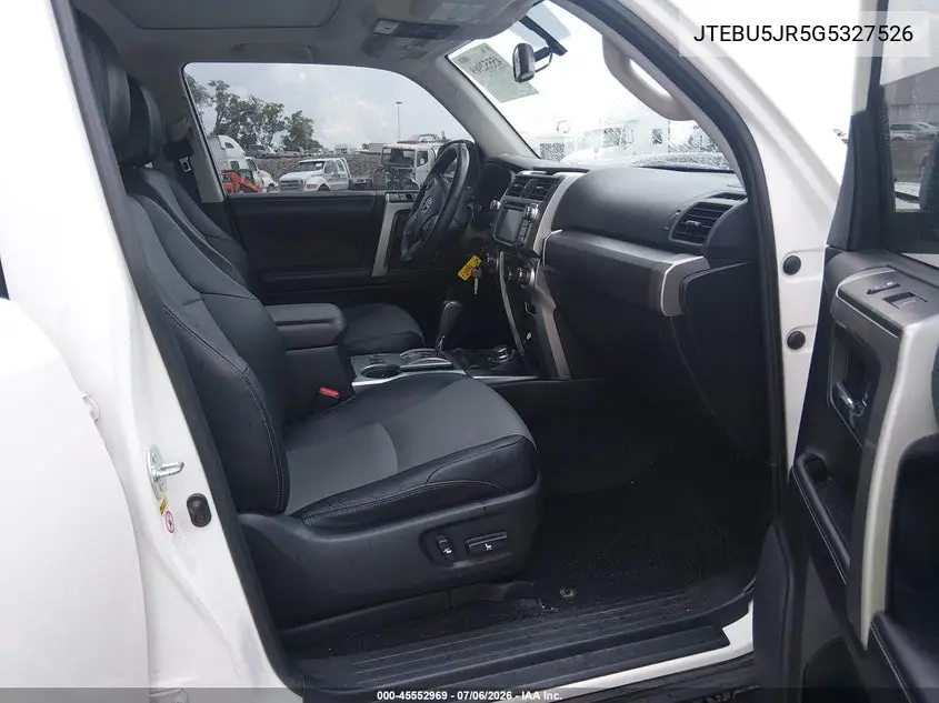 2016 Toyota 4Runner Sr5 Premium VIN: JTEBU5JR5G5327526 Lot: 45552969