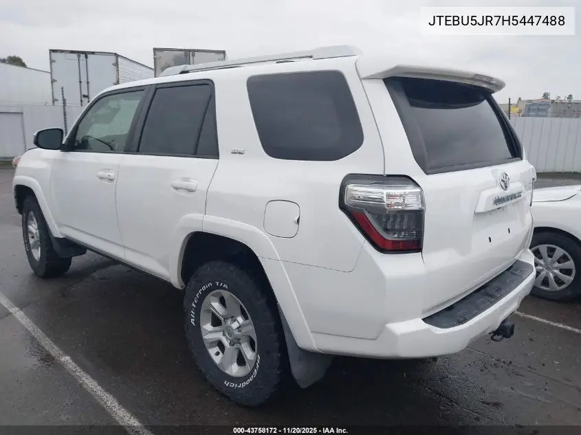 JTEBU5JR7H5447488 2017 Toyota 4Runner Sr5