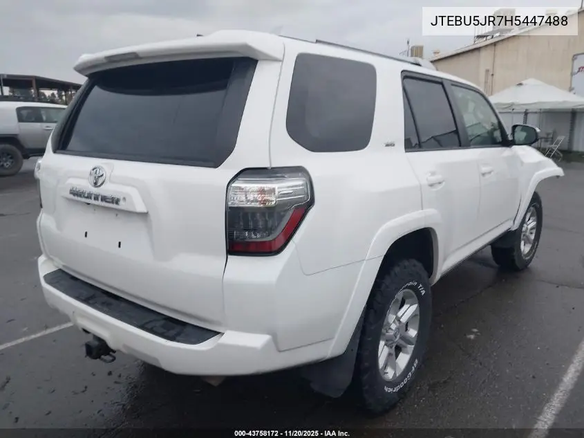 JTEBU5JR7H5447488 2017 Toyota 4Runner Sr5
