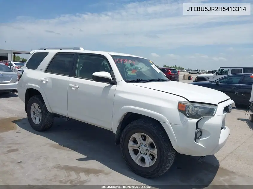 2017 Toyota 4Runner Sr5 VIN: JTEBU5JR2H5413314 Lot: 45484714