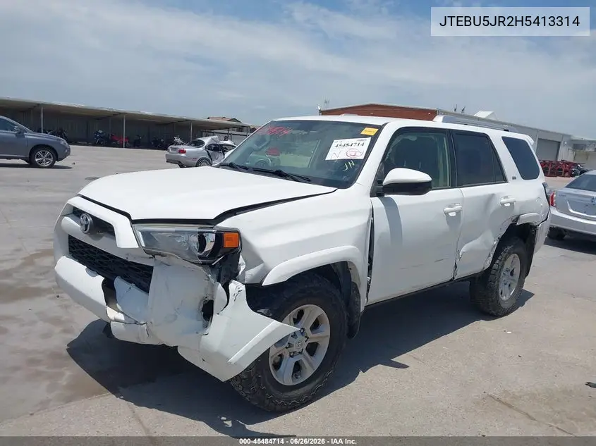 2017 Toyota 4Runner Sr5 VIN: JTEBU5JR2H5413314 Lot: 45484714