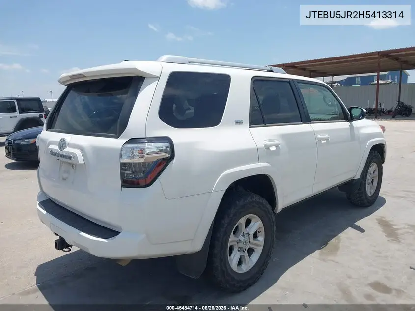 2017 Toyota 4Runner Sr5 VIN: JTEBU5JR2H5413314 Lot: 45484714