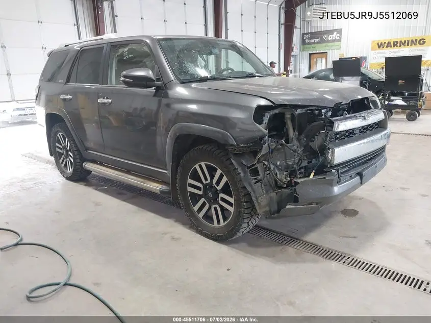 2018 Toyota 4Runner Limited VIN: JTEBU5JR9J5512069 Lot: 45511706
