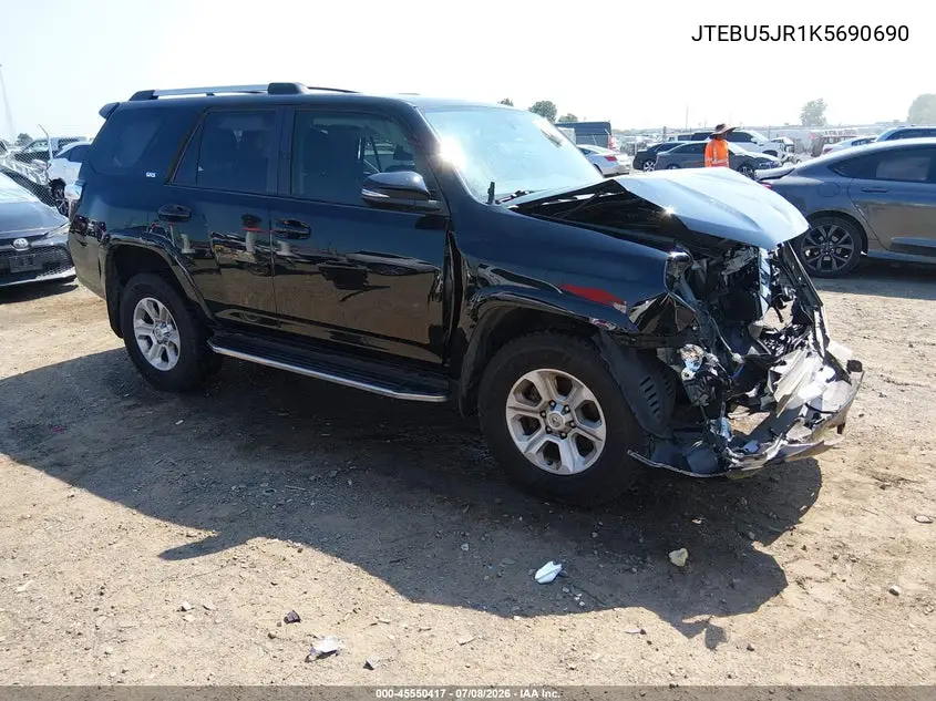 2019 Toyota 4Runner Sr5 Premium VIN: JTEBU5JR1K5690690 Lot: 45550417