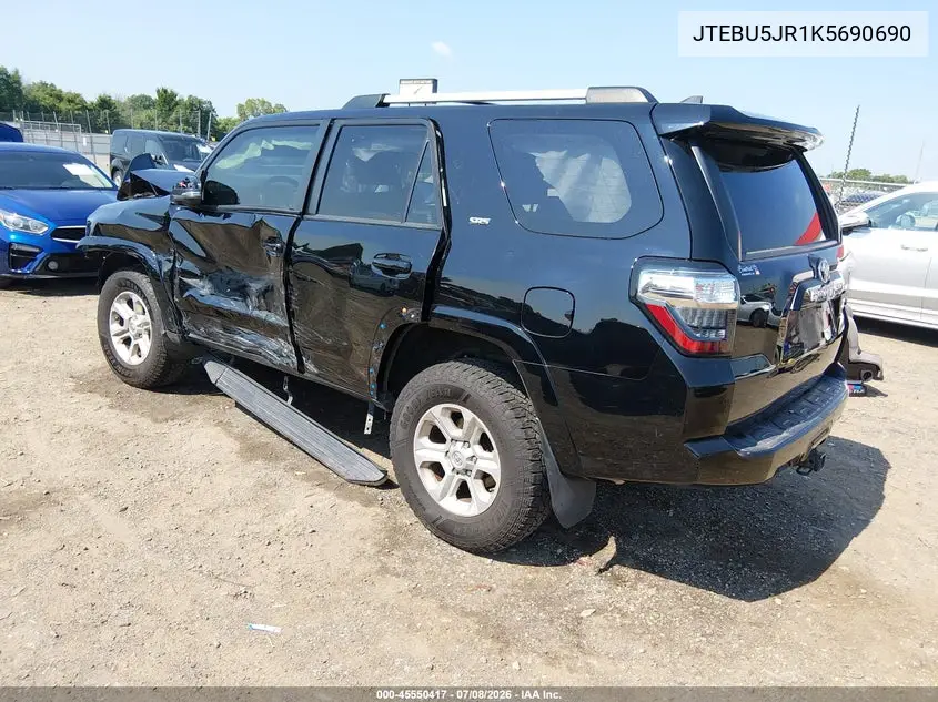 2019 Toyota 4Runner Sr5 Premium VIN: JTEBU5JR1K5690690 Lot: 45550417
