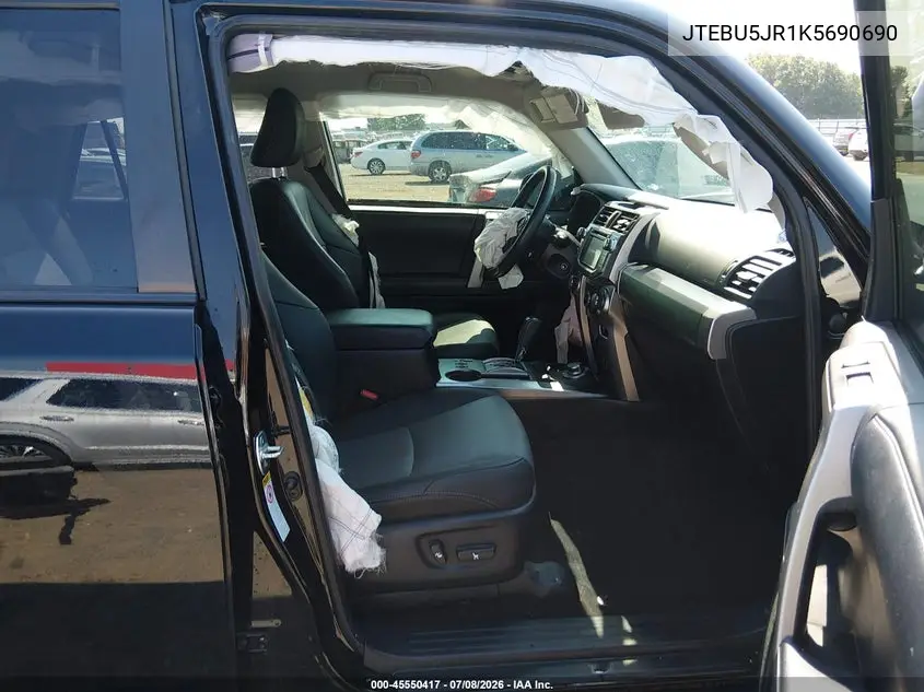 2019 Toyota 4Runner Sr5 Premium VIN: JTEBU5JR1K5690690 Lot: 45550417