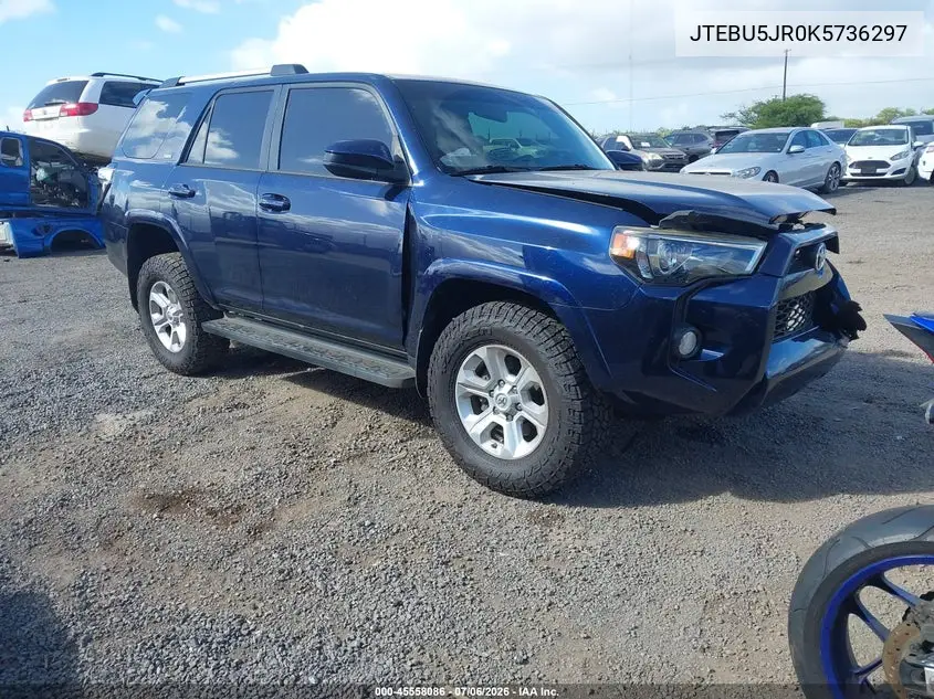 2019 Toyota 4Runner VIN: JTEBU5JR0K5736297 Lot: 45558086