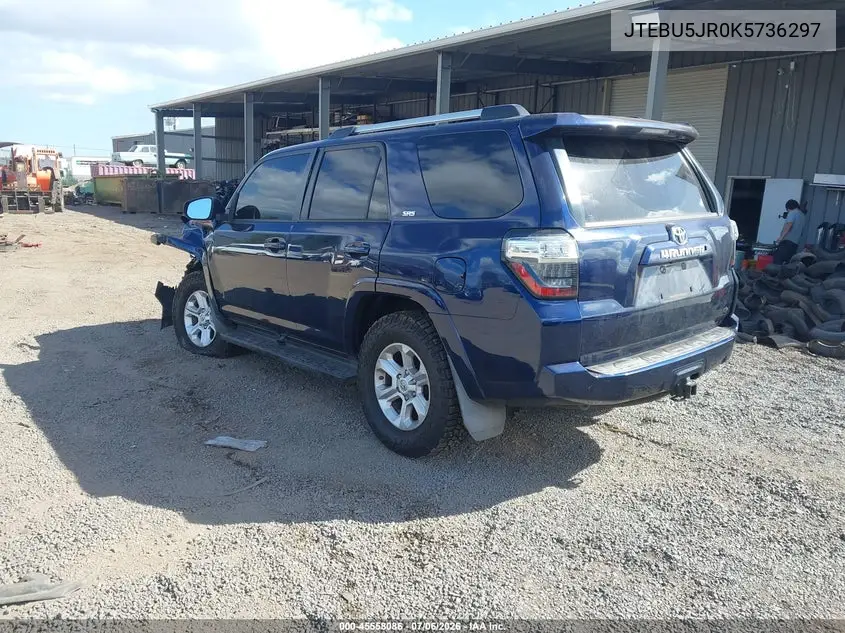 2019 Toyota 4Runner VIN: JTEBU5JR0K5736297 Lot: 45558086