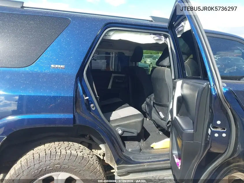 2019 Toyota 4Runner VIN: JTEBU5JR0K5736297 Lot: 45558086