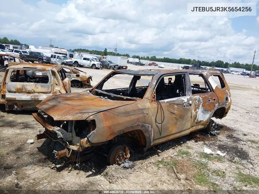 2019 Toyota 4Runner Sr5 Premium VIN: JTEBU5JR3K5654256 Lot: 45625733