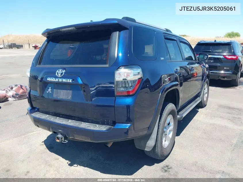2019 Toyota 4Runner Sr5 Premium VIN: JTEZU5JR3K5205061 Lot: 45661744