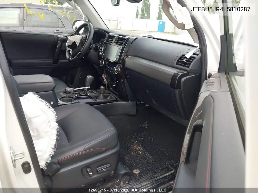2020 Toyota 4Runner VIN: JTEBU5JR4L5810287 Lot: 12653215