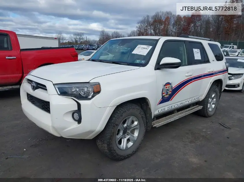 JTEBU5JR4L5772818 2020 Toyota 4Runner Sr5