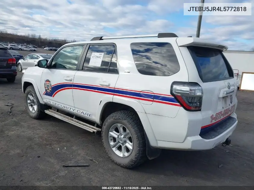 JTEBU5JR4L5772818 2020 Toyota 4Runner Sr5