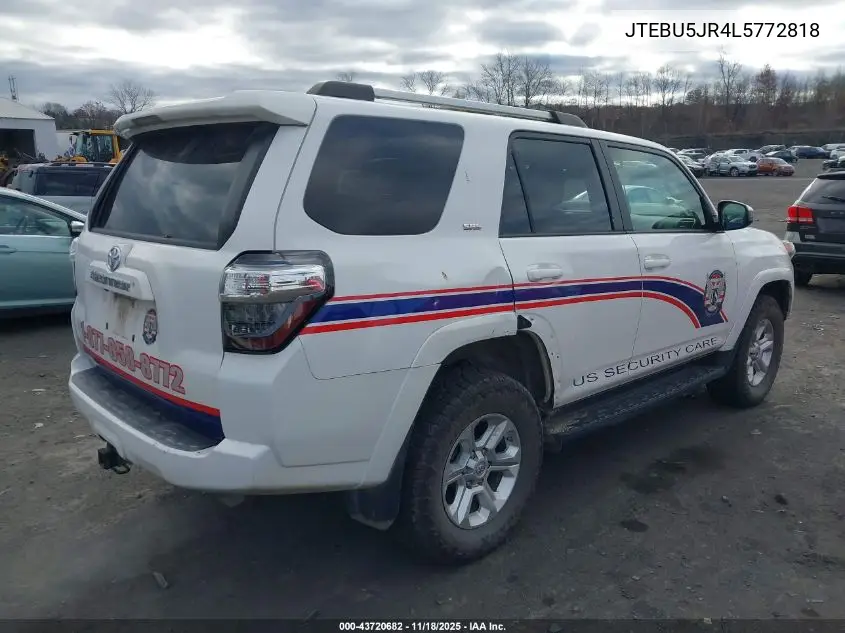 JTEBU5JR4L5772818 2020 Toyota 4Runner Sr5