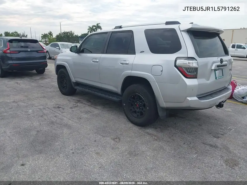 2020 Toyota 4Runner Sr5 VIN: JTEBU5JR1L5791262 Lot: 45322681