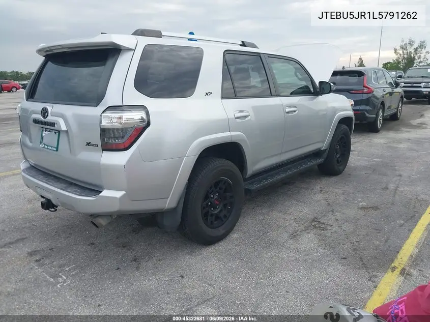 2020 Toyota 4Runner Sr5 VIN: JTEBU5JR1L5791262 Lot: 45322681