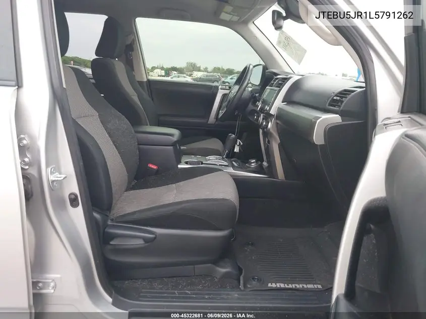 2020 Toyota 4Runner Sr5 VIN: JTEBU5JR1L5791262 Lot: 45322681