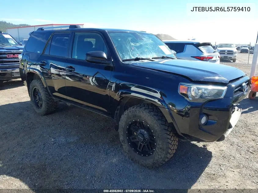 2020 Toyota 4Runner Sr5 VIN: JTEBU5JR6L5759410 Lot: 45562802