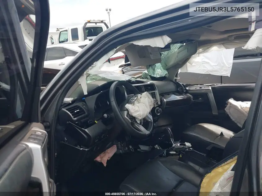 2020 Toyota 4Runner Limited VIN: JTEBU5JR3L5765150 Lot: 45655706