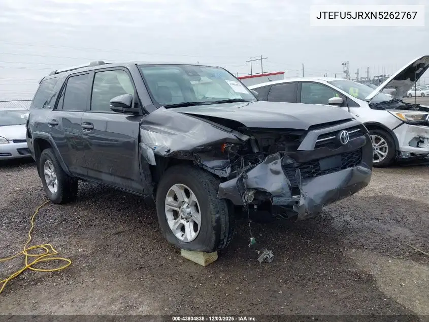 JTEFU5JRXN5262767 2022 Toyota 4Runner Sr5 Premium