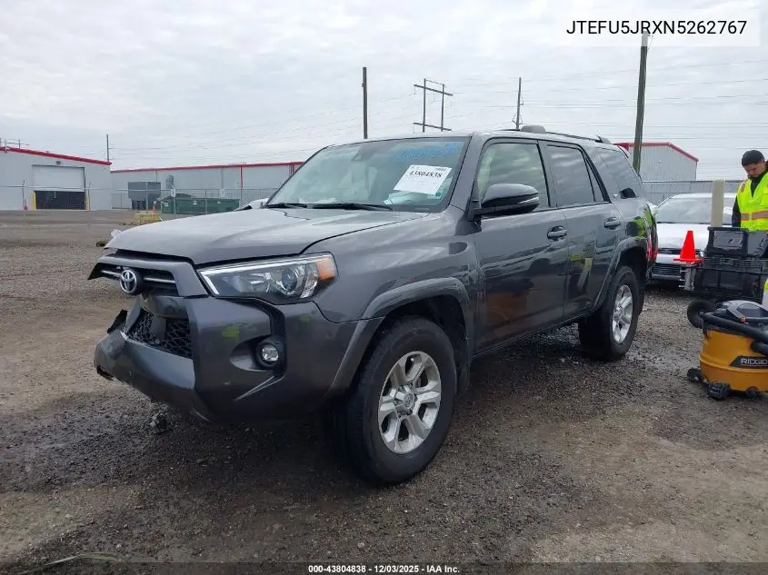 JTEFU5JRXN5262767 2022 Toyota 4Runner Sr5 Premium