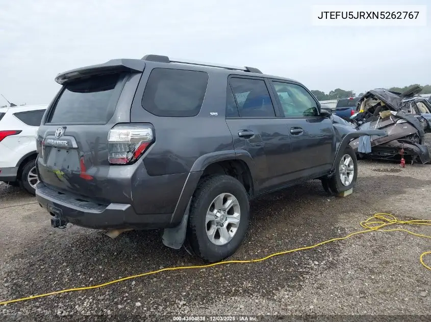JTEFU5JRXN5262767 2022 Toyota 4Runner Sr5 Premium